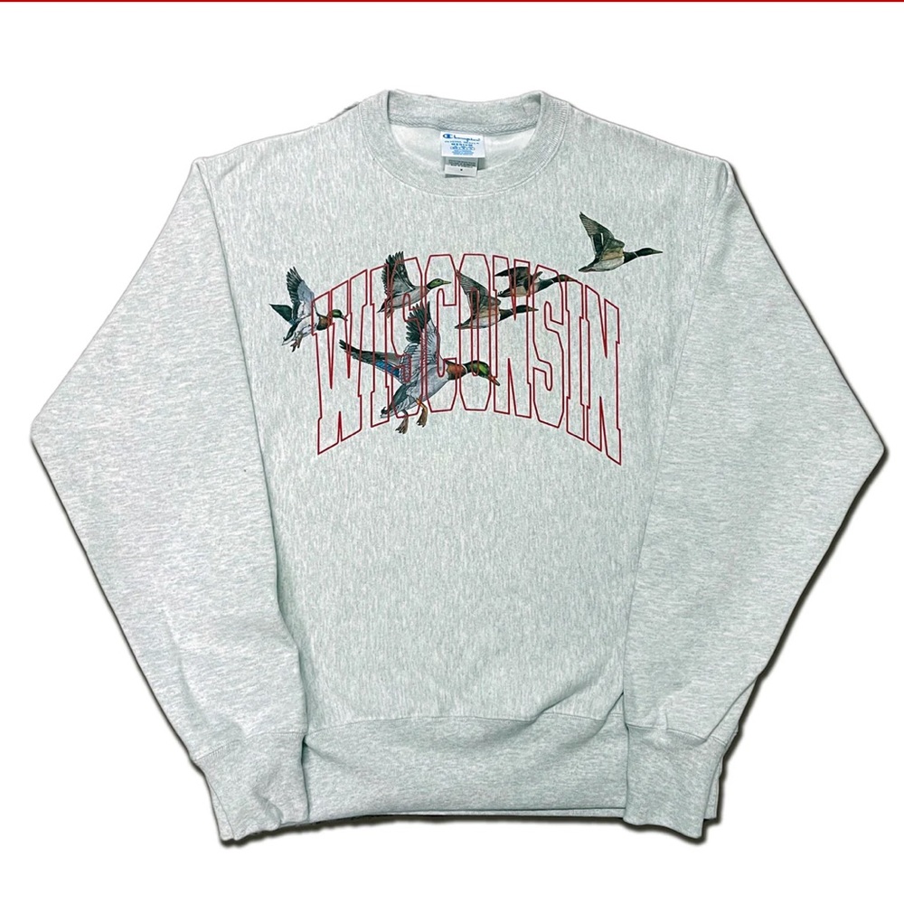 Champion Wisconsin Design Team Duck Crewneck (LIKE NEW)